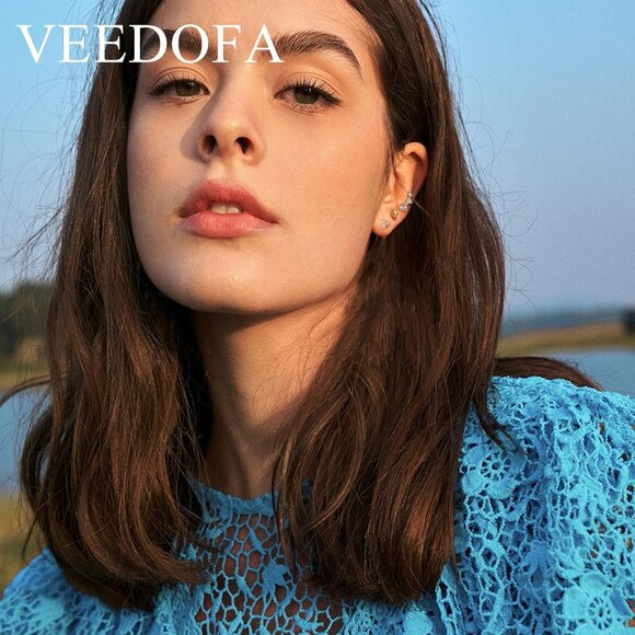 🆕 Women Gold Small Hoop Earrings Trendy Chunky Multiple Piercing Jewelry Gift - Picture 6 of 7